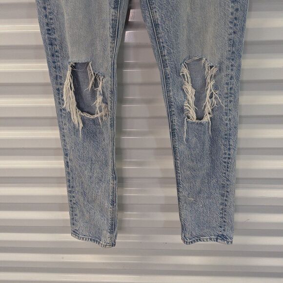 American Eagle Size 00 Long Distressed Mom Jeans - Picture 5 of 8
